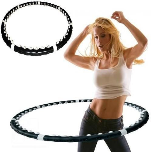 MAGNETIC HULA HOOP FITNESS EXERCISE ABDOMINAL ABS WORKOUT
